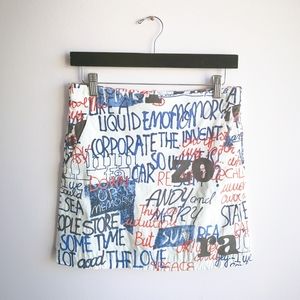 GIRLS GOLF Graffiti Print Skort Size M (EUC)